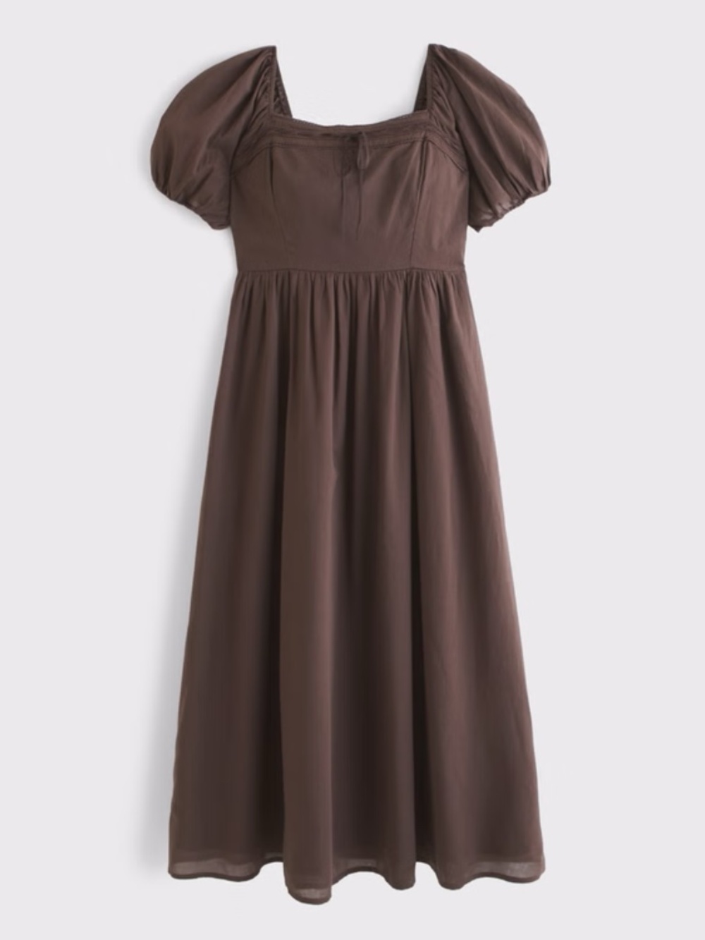 Abercrombie Emerson Puff Sleeve Midi Dress - L - Picture 7 of 7